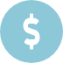 Dollar sign icon.